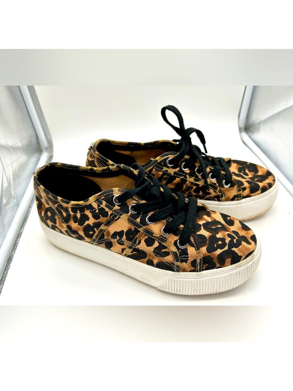 Steve Madden Emmi Platform Sneakers Leopard